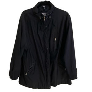 Nuage Outdoor Fashion 3 Way Closure Black Faux Suede Jacket, Size XL